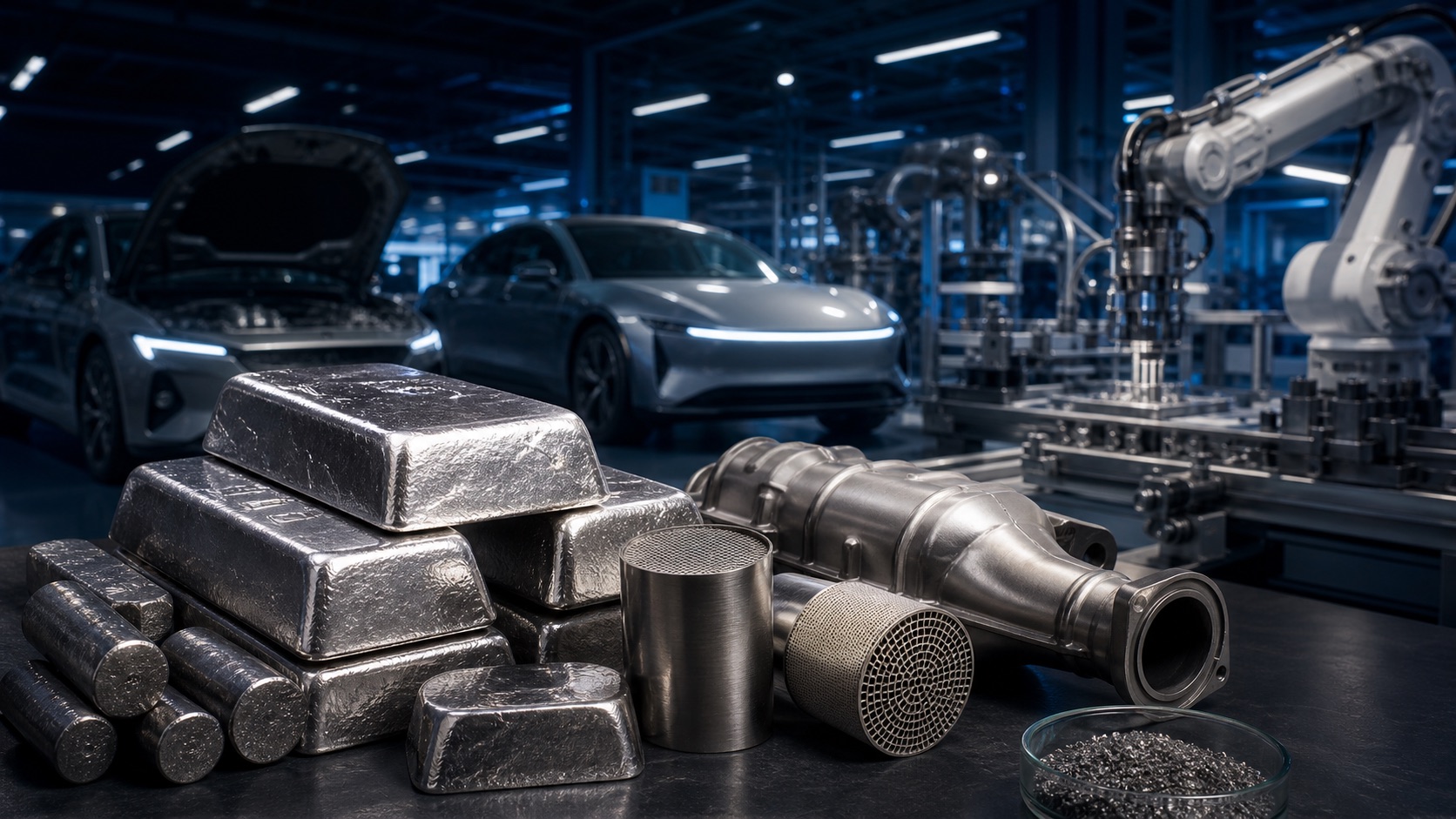 Platinum and palladium within modern automotive manufacturing and catalyst technology